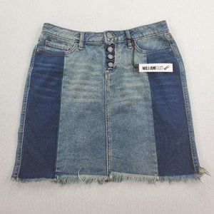 William Rast Denim Mini Skirt Size 27 Blue Jean